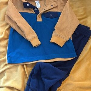 Carter's Blue and Tan Kids Matching Set